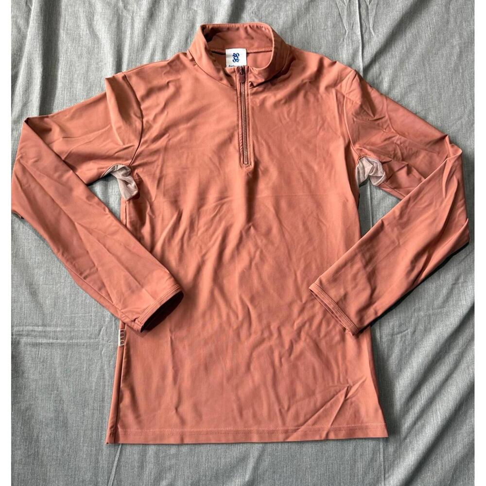 Dada Sport Half-Zip Performance Top - Dusty Rose
